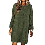 Ladies Autumn Und Winter Solid Color Komfortabel, Mit Langen äRmeln, Rundem Halsk