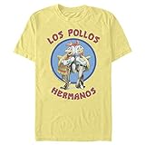 Fifth Sun Unisex-Erwachsene Breaking Bad Los Pollos Hermanos Huhn Logo T-Shirt, Banane,