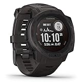 Garmin Instinct Solar - wasserdichte GPS-Smartwatch mit Solar-Ladefunktion für bis zu 54 Tage Akku. Mit Sport- und Fitness-Funktionen, Pulsmessung am Handgelenk und Smartphone Benachrichtigung