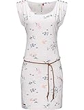 Ragwear Damen Kleid Dress Sommerkleid Jerseykleid Freizeitkleid Strandkleid Chego Flowers Intl. White Gr. L