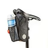 Vatum Bikes wasserdichte Fahrradtasche mit Platz für Rücklicht & Zubehör - Satteltaschen für Fahrrad - Ideal für Fahrradzubehör & Werkzeug (Geräumig)