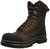 Carhartt Herren Detroit 8 Inch Rugged Flex Waterproof S3 Work Boot Arbeitsschuhe, Dark Brown, 46 EU