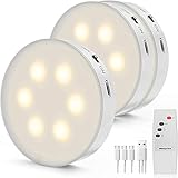 morpilot LED Nachtlicht,LED Schrankbeleuchtung mit Fernbedienung,USB Wiederaufladbar Wandlampe mit Dimmtechnik,Warme LED mit Magnet,für Kinder-, Schlafzimmer,Schrank, weiß (3 Pack)