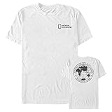 National Geographic Herren Nat Geo Pocket Logo T-Shirt, Weiß, XX-Larg