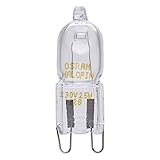 Osram Halopin Backofen-Lampe (230 V, 25 W, G9 Halogen, Stiftform, für Bosch, Neff, Siemens, Delonghi, Ocean, Fagor, für Öfen und Mikrowellen, geeignet für hohe Temperaturen)