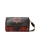 Desigual Womens Fabric Across Body Bag, Black, U