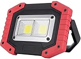 MFLASMF Wiederaufladbares Flutlicht, 30W LED Wiederaufladbares Arbeitslicht Outdoor Flutlicht Camping Lichter mit USB Wasserdicht für Outdoor Camping Reisen Angeln Sicherheitsbeleuchtung