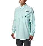Columbia Herren Super Bonehead Classic Langarm Angelshirt, Herren, Super Bonehead Classic™ Long Sleeve Shirt, Gulf Stream Gingham, M