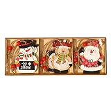 Eteng 9 Stück Weihnachten Ornamente Weihnachtsbaum Ornamente Weihnachtsbaum Dekorationen Home Decor Bauernhaus Holz Home Dekoration Geschenk