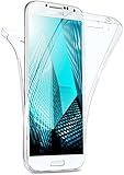 moex Double Case für Samsung Galaxy S4 Hülle Silikon Transparent, 360 Grad Full Body Rundum-Schutz, Komplett Schutzhülle beidseitig, Handyhü