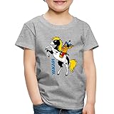 Spreadshirt Yakari Pferd Kleiner Donner Steigt Kinder Premium T-Shirt, 110-116, G