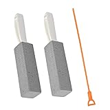 NACTECH 3pcs Bimsstein Reinigungs WC Toilette Reinigungsstein Putzstein Deep Flecken Reinigungsblock und Abfluss Schlange Bimsstein mit Griff Cleaning Block für Küche Bad Pool Haar Haushalt Reinigung