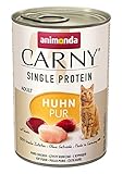 animonda Carny Single Protein adult Katzenfutter, Nassfutter für ausgewachsene Katzen, Huhn Pur, 6 x 400 g