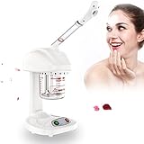 Cocoarm Gesichtssauna Gesichtsdampfer Gesicht Dampf Ozon Dämpfen Ion Sparyer Tragbare Desktop Facial Steamer 360° Dampfmaschine für Gesicht Persönliche Hautpflege Gesichtspfleg