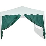 INSTENT® Basic Seitenwand/Seitenteil für Pavillon 3x3m mit Fenster oder Reißverschluss, wasserabweisend und atmungsaktiv, Farbwahl, für Festzelt, Party