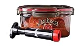 Jim Beam Vakuumversiegelte Pumpe, entfernt Luft aus der Marinadenbox, schneller Prozess, Grillen und Grillen, perfekte Marinierung von Rind, Huhn und Fisch, Standard,