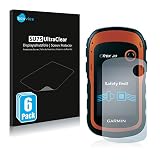 Savvies 6X Schutzfolie kompatibel mit Garmin eTrex 20 Displayschutz-Folie Ultra-transp