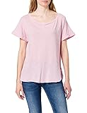 True Religion Damen Crew Neck Relax T-Shirt, Rosa, M