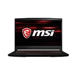 GF63 10UD-231NL (Gaming Laptop, 15.6' FHD 144Hz Thin Bazel, i7-10750H, 8GB RAM, RTX 3050 Ti 4GB, 512GB SSD, Windows 10 + Free Upgrade auf Windows 1111!) QWERTY Niedergabe s Tasten Teller, Schw