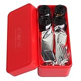 Hartplastikfolie Aufbewahrungsbox Gehäusebehälter für 120 135 220 35mm Filmmischfarbe Hard Plastic Film Storage Box Case Container(red)