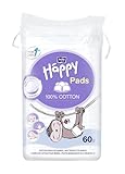 bella baby Happy Wattepads aus 100% Baumwolle 6er Pack (6 x 60 Stk.) 9 x 11