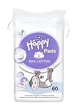 bella baby Happy Wattepads aus 100% Baumwolle 6er Pack (6 x 60 Stk.) 9 x 11