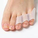 Sumifun Gel Zehenspreizer, [10x] Silikon kleiner Zehenschutz für überlappende Zehen, Krumme Zehen, zehenkorrektur für kleiner Zehen Druck und Schmerzen für B