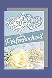 Perlenhochzeit 30 Hochzeitstag Karte Grußkarte Rose Herz 16x11cm Plus 3 Stick