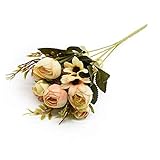 YSDSPTG Künstliche Blumen Multicolor Tee Rosen vasen für Home Dekoration zubehör gefälschte Daisy Kunststoff Blume Hochzeit dekorative Künstliche Blumen billig Freizeit, Haus & Garten (Farbe : 2)
