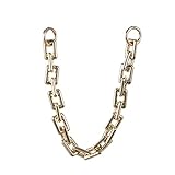 iEFiEL Taschenkette Handtaschen Metall Ketten Handtasche Kette Schulterriemen für Tasche Schultertaschen Riemen Ersatz Zubehör mit Schnallen 40cm Gold One S