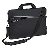 Pedea Laptoptasche Fashion Notebook-Tasche bis 13,3 Zoll (33,8 cm) Umhängetasche mit Schultergurt, Schw