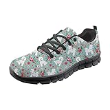 Belidome Hund Bichon Frise Flower Sneaker Frauen Flache Turnschuhe Schnürschuhe für Männer Mädchen Langlebig Atmungsak