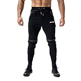 Bealeuy Herren Hose Jogginghose Jersey-Hose Trainingshose Freizeithose Fitnesshose Sporthose Sweat Pants Hosen Männer Falten Falten Overall Casual Pocket Sport Work Casual Hosen H