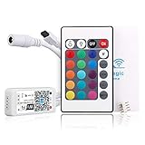 Mini RGB Led Streifen Kontroller mit Alexa,Wifi/App gesteuert,Fernbedienung Arbeiten Controller mit Android und IOS System 5V-28V Für alle 3528 5050 2835 led strip