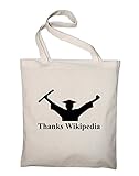 Styletex23 Thanks Wikipedia Jutebeutel Baumwolltasche,