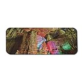 Gaming Mauspad Buntes Geologisches Zisternen-Regenwasser-Ernte-Leuchtendes Reflexions-Bild Rutschfestem Gummiunterseite Mousepad Anti-Ausfransen Stabiler Gaming Mausmatte 25X30C
