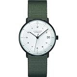 Junghans max Bill Armbanduhr Kleine Automatik Natoband Grün 027/4005.04