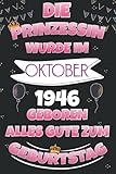 Die Prinzessin Wurde Im Oktober 1946 Geboren Alles Gute Zum Geburtstag: Geburtstag geschenke für frau, Geschenk für 75 jahre, Lustig ... , Geburtstags fü