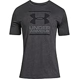 Under Armour Herren Kurzarm T-Shirt, Charcoal Medium Heather / Graphite / Black, M