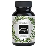 Omega 3 vegan - Premium: Mit EPA und DHA aus Algenöl (in Triglycerid-Form) - Laborgeprüft, nachhaltig und von Natur aus schadstoffarm - 90 Kap