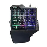 Pueri Mechanische Gaming-Tastatur mit 35 Tasten, RGB-Sp