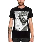 Game of Thrones Elbenwald T-Shirt Tyrion Lannister Portrait Frontprint Drink and Know Things für Herren schwarz - L