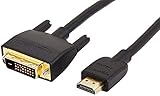 Amazon Basics HDMI-zu-DVI-Adapterkabel, -1,83 meter, (Nicht für den Anschluss an SCART- oder VGA-Anschlüsse)