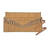 Schlüssel Werkzeugrolle, Rolltasche, Werkzeugtasche, gewachstes Segeltuch, tragb