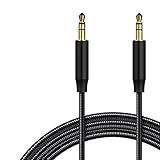 Amazon Brand - Eono Aux Kabel 3,5mm Audio Kabel, 3.5 mm Klinkenkabel mit Nylon kompatibel mit Kopfhörer, iPod iPad, Echo Dot, Laptop, Heim/KFZ Stereoanlagen, MP3, 1m Schw