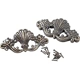 MSemis 8 Stück Antike Kantenabdeckung Metall Eckenschutz Dekorative Schutz Schutzecken Kantenschutz für Ecken Schmuck Kasten Möbel Bronze One S