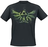 Nintendo T-Shirt -L- Grünes Zelda Logo, schw