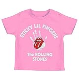 Rolling Stones - Sticky Lil Fingers Pink - Kinder Baby Shirt Toddler - Größe Size 4 Jahre/Y