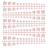 140 Stück Fußnägel Tips, Künstliche Falsche Nägel zum Aufkleben, Französisch Fussnägel Full Cover Nagelspitzen, Natürliche Zehennägel Tipps für Frauen Mädchen DIY Maniküre Dekoration, 14 Größen (A)