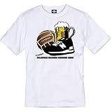 Herren T-Shirt Volkspark Hamburg Weekend Crew 3D Motiv (Weiss, 4XL)